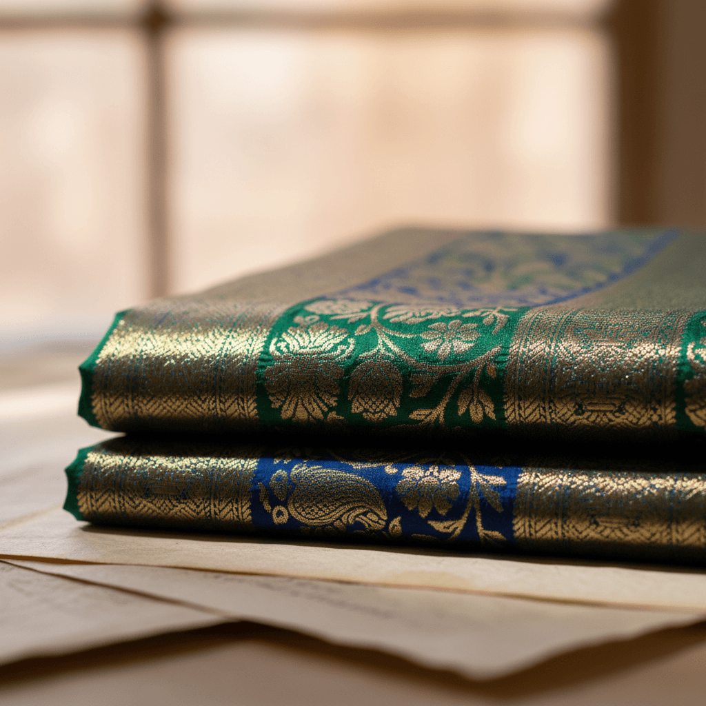 Premium sirwal fabric texture detail